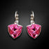 Серьги "Bermudu Trīsstūris (Rose)" с кристаллами Swarovski™